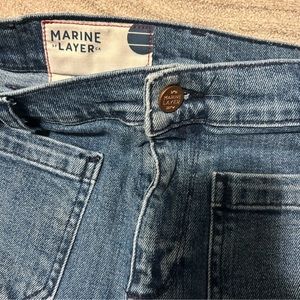 Marine Layer Wide Crop Jeans